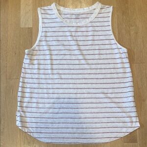 Old Navy Women’s Red and White Striped Tank Top